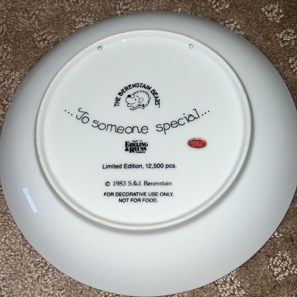 Vintage 1983 The Bernstein Bears Plate Limited Edition - Picture 2 of 4